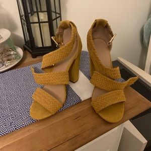 Yellow Sandal Heels